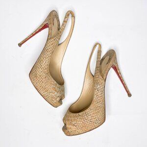Louboutin Private Number Slingback Pumps
